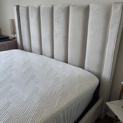 Bed Frame + Queen Mattress 