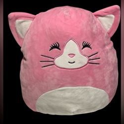 Kellytoy Squishmallows Pink Cat Paulita Plush 12” Stuffed Toy Lovey EUC!!