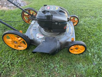 Ryobi Push Mower 6.5hp With 22” Cutting Width. Runs And Cuts Good