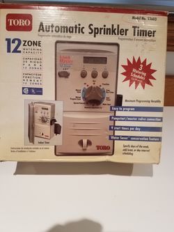 Toro automatic sprinkler timer 12 Zone new in box $20