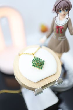 Natural Zambia Emerald Pendant Made With 18 K Real Good