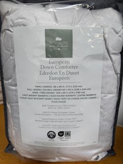 DOWNLIFE DOWN COMFORTER 400 THREAD COUNT SIZE TWIN