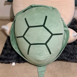 Giant Wearable Turtle Pillow. Adult Size. Extra Stuffed