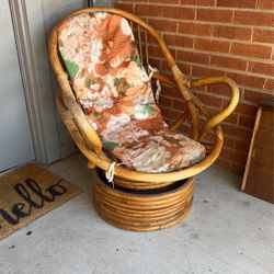 vintage swivel arm chair 