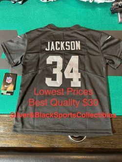 TODDLER LAS VEGAS RAIDERS BO JACKSON STITCHED JERSEY  2T 3T/4T 5T/6T 7T