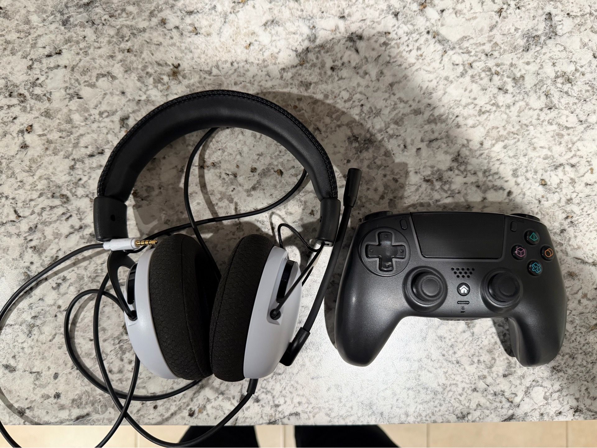 PS5 Wireless Controller and Wired Headset