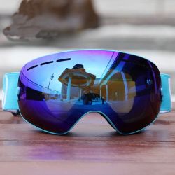 BE Nice Ski Goggles Interchangeable Lens Snow Goggles Anti Fog UV Protection for Men & Women