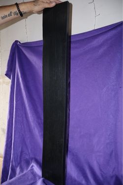 Black Ribbed rubber wheelchair ramp for door ways 2.5cm