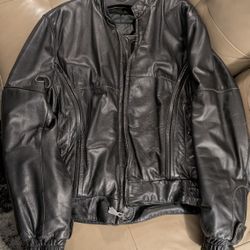 First Gear Leather Motorcycle Jacket