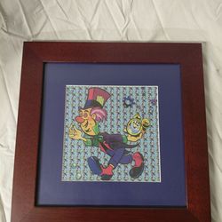 Mad hatter framed blotter art