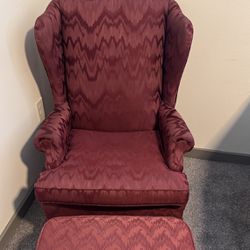 Chair with Ottoman 