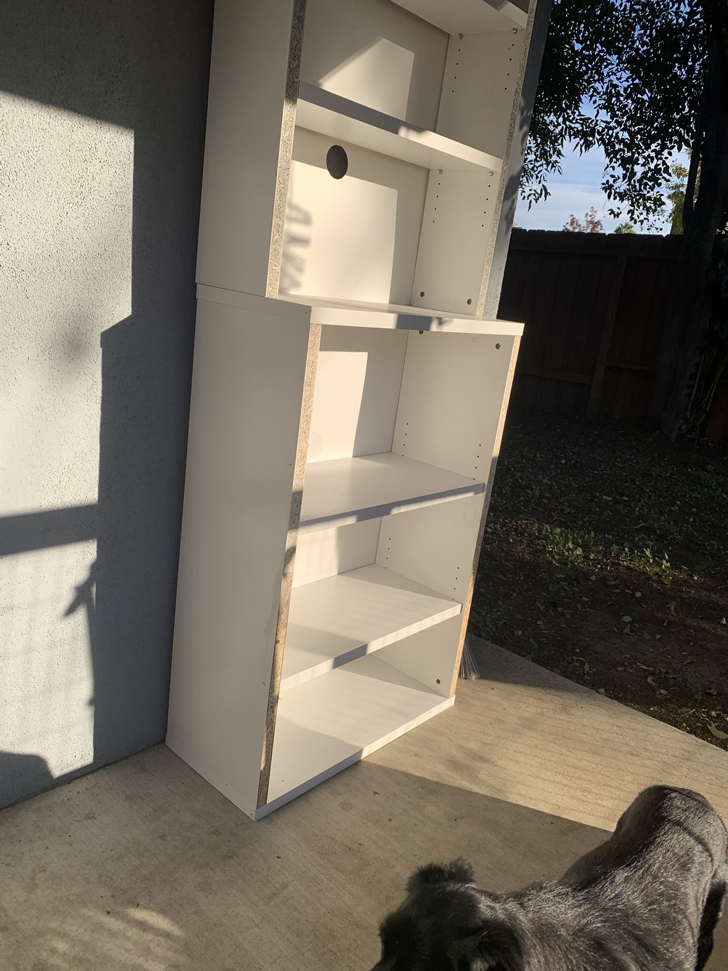 Tall White Bookshelf
