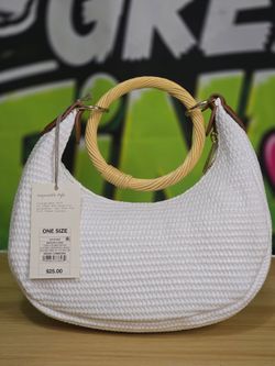 A New Day White Woven Handbag – New with Tags