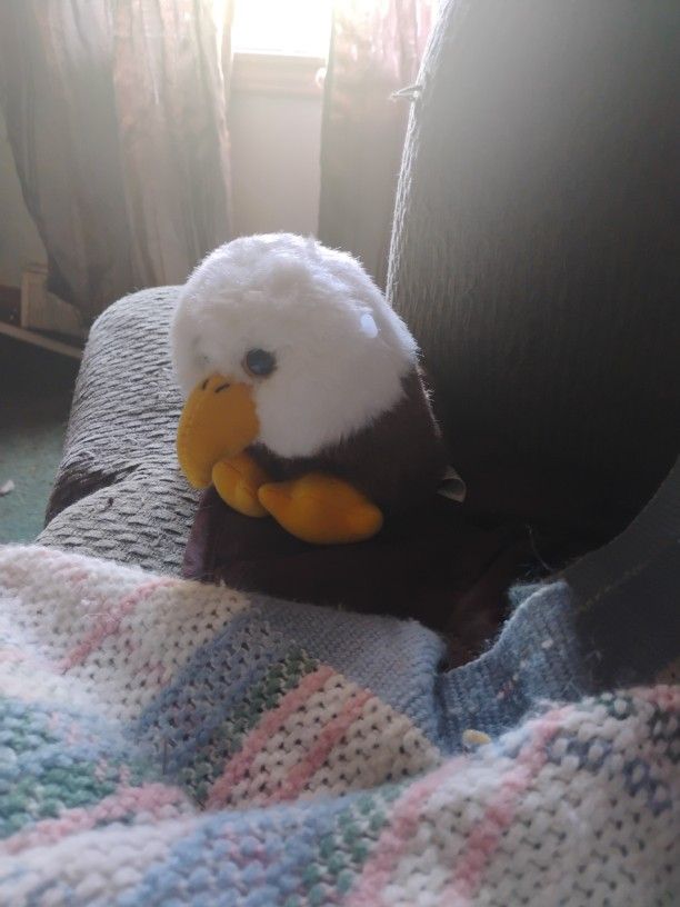 Baldwin The Eagle Puffkins Bean Bag Plush 1998 Patriotic Bird by SWIBCO