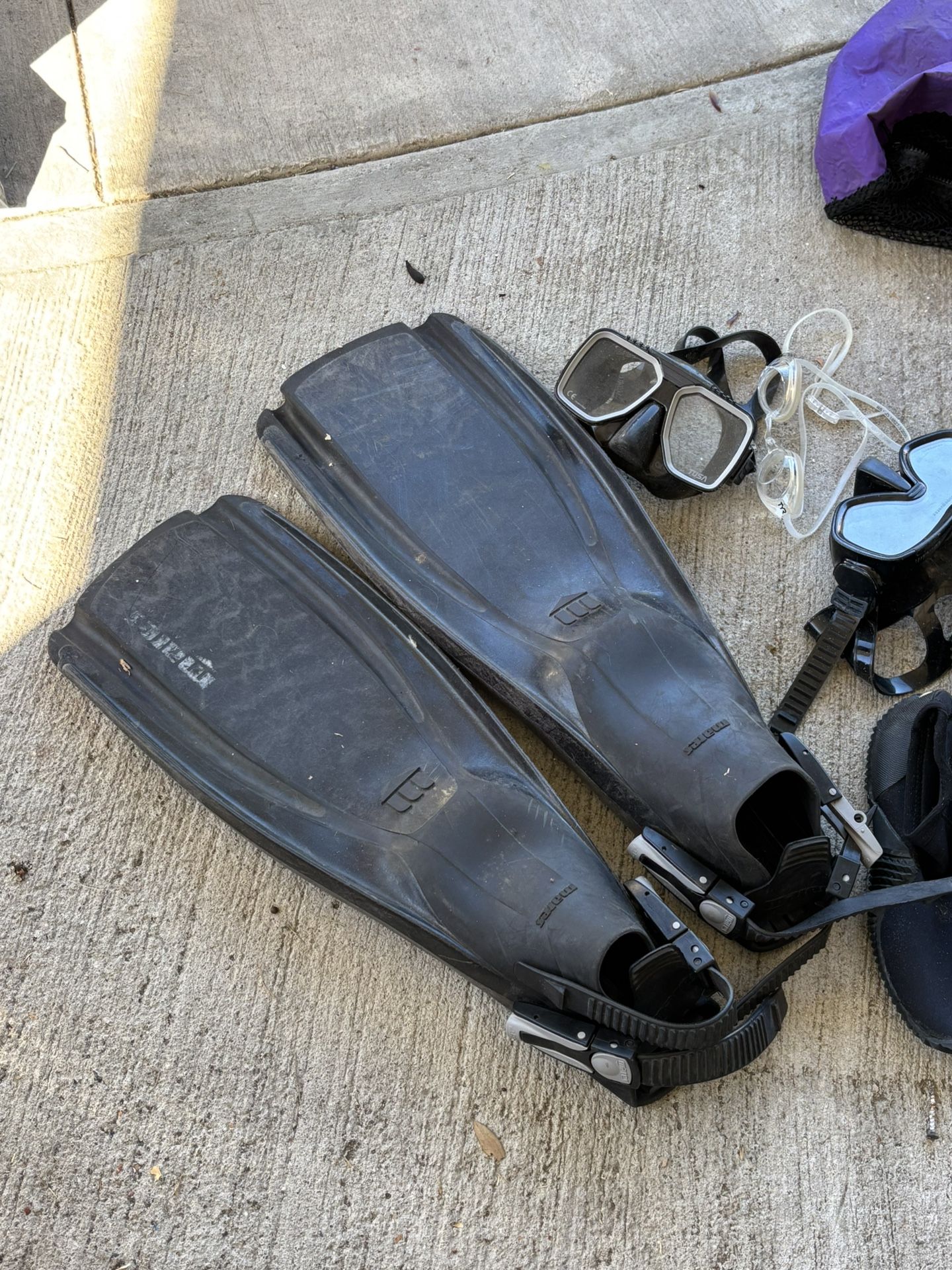 Scubapro Diving Fins and Mask Set Goggles