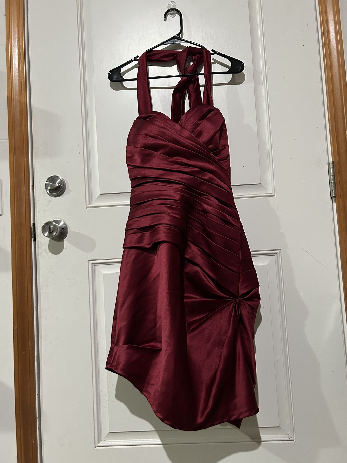 $200 Bill Levkoff Vintage Dress, Burgundy, Size 8