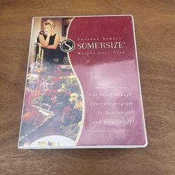 Vintage Suzanne Somers “Somersize” Weight loss  Kit, 4  VCRs, 6 Cassette Tapes and Cookbook, $10