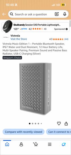 Victrola Music Edition 1 Portable Bluetooth Speaker