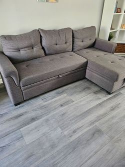 Grey sofa conversion