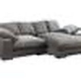 Moe's Plunge Sectional Sofa in Anthracite Gray