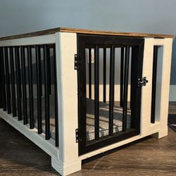 Custom Built Furniture Dog Pet Crate -solid Wood 