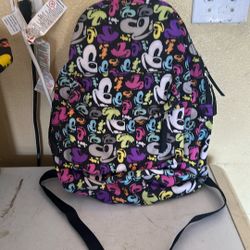 Multi Colored Micky Disney Backpack