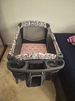 Girl Playpen With Infant Mattress
