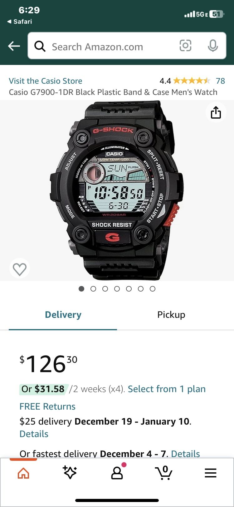 Casio G-Shock Watch (Casio G7900-1DR)