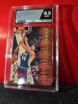 Cherokee Parks (Duke Blue Devils / Dallas Mavericks)
1995 Classic 5 Sport Signings, Card #S11 Grade: MPE 9.5 Mint+