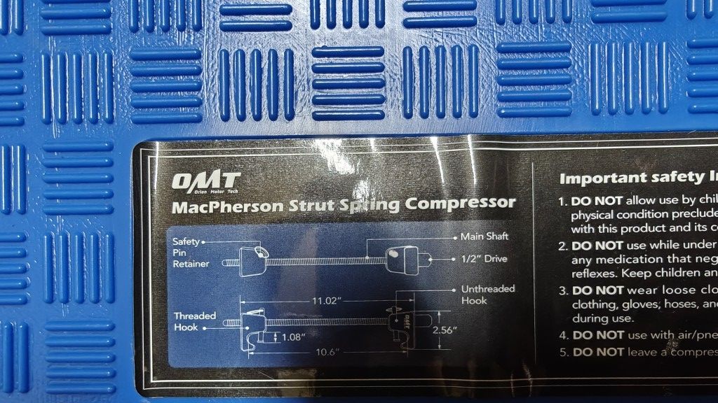 OMT Strut Spring Compressor