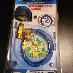 R 134a Recharge Hose And Gauge