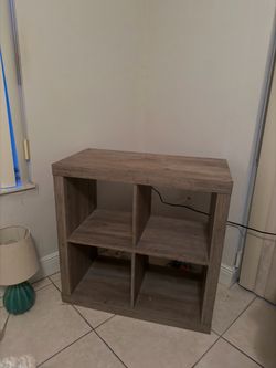 4-Cube Storage Organizer – Wood Finish