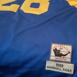 Rams ,Marshall  Faulk ,throwback