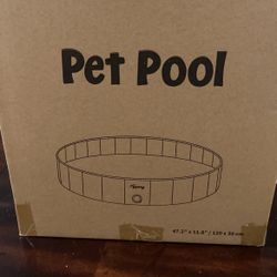 BRAND NEW PET POOL 47.2”x11.8”
