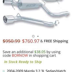 04-09 Mazda 3 Exhaust Used Good Conditions 