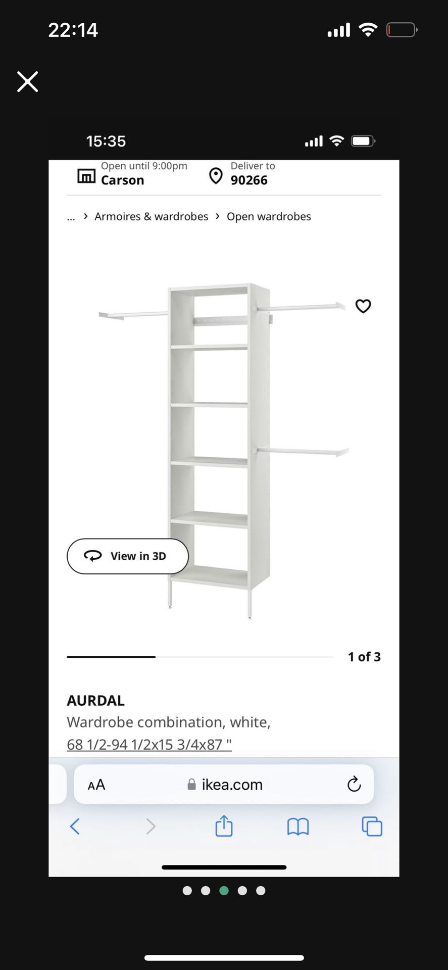 Aurdal Ikea Custom Closets White