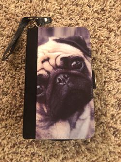 Special Order Pug wallet with cell phone case!