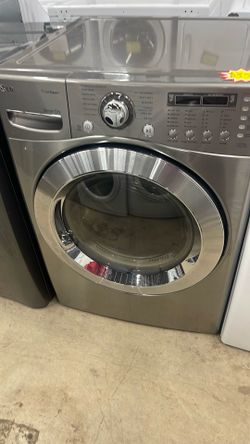 LG Gray Gas Dryer.  