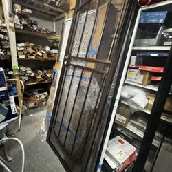 36x96 Metal Screen Door / Sold As Is/ Few Dents On The Screen