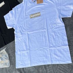 Supreme Burberry White T-shirt