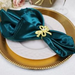 Teal / Peacock Heavy Duty Satin Napkins 20x20