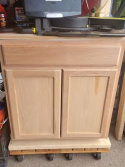 36 Inch Cabinet I PUT ON WHEELS AND A TOP