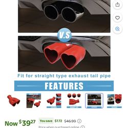 Red Heart Exhaust Tip