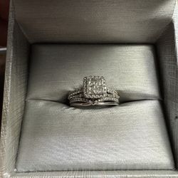 White gold engagement ring
