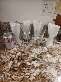 Goblet Czech Republic crystal glasses set of 8