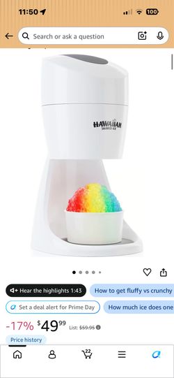 Hawaiian shaved ice machine