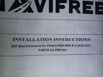 Navifree RZ1 Bed Enclosure  Polaris NEW