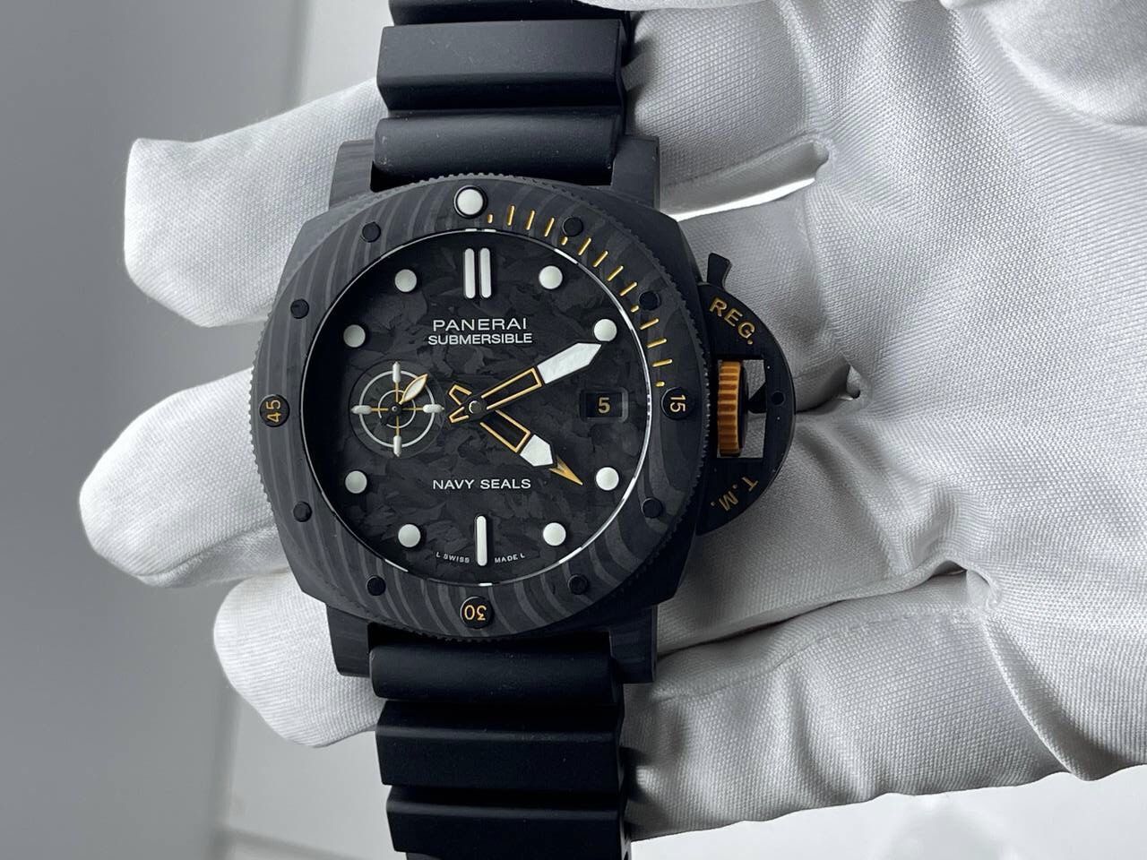 Panerai Submersible GMT Navy Seals Carbotech Watch