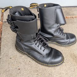 Rare Lightly Worn 12-Hole Dr Marten Caden Style ST Boots - US Size M12