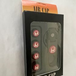 4 ~ Honda Black Air Valve Caps 